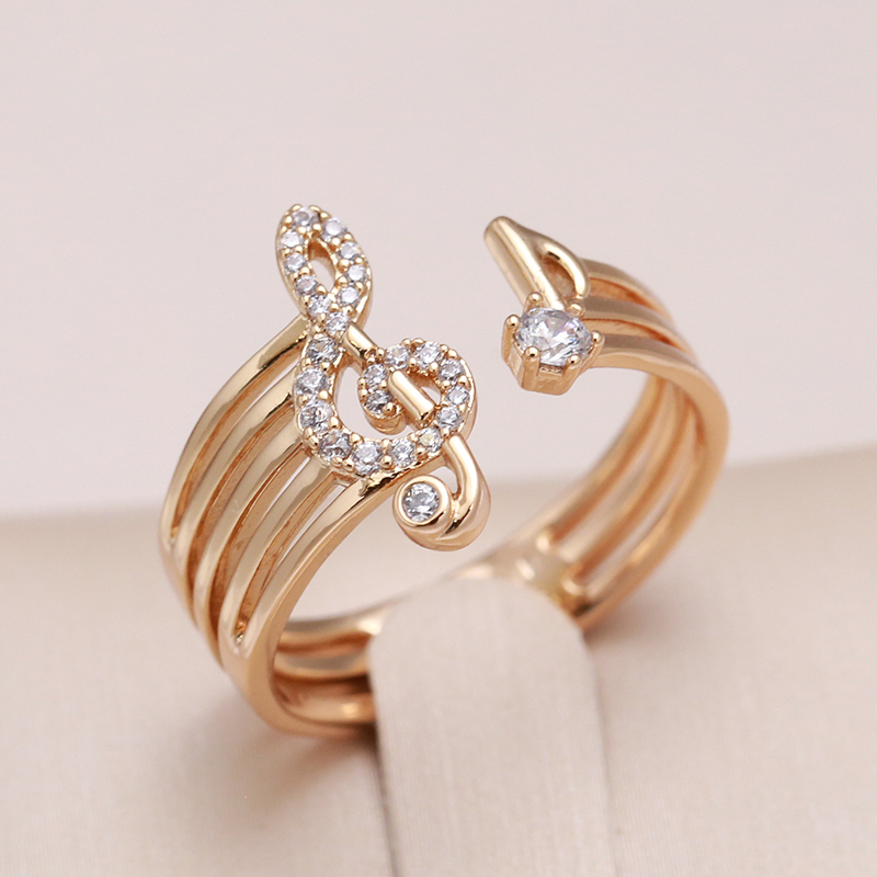 Ethnic Modern Fashion - Kinel Trend Natural Zircon Music Rings