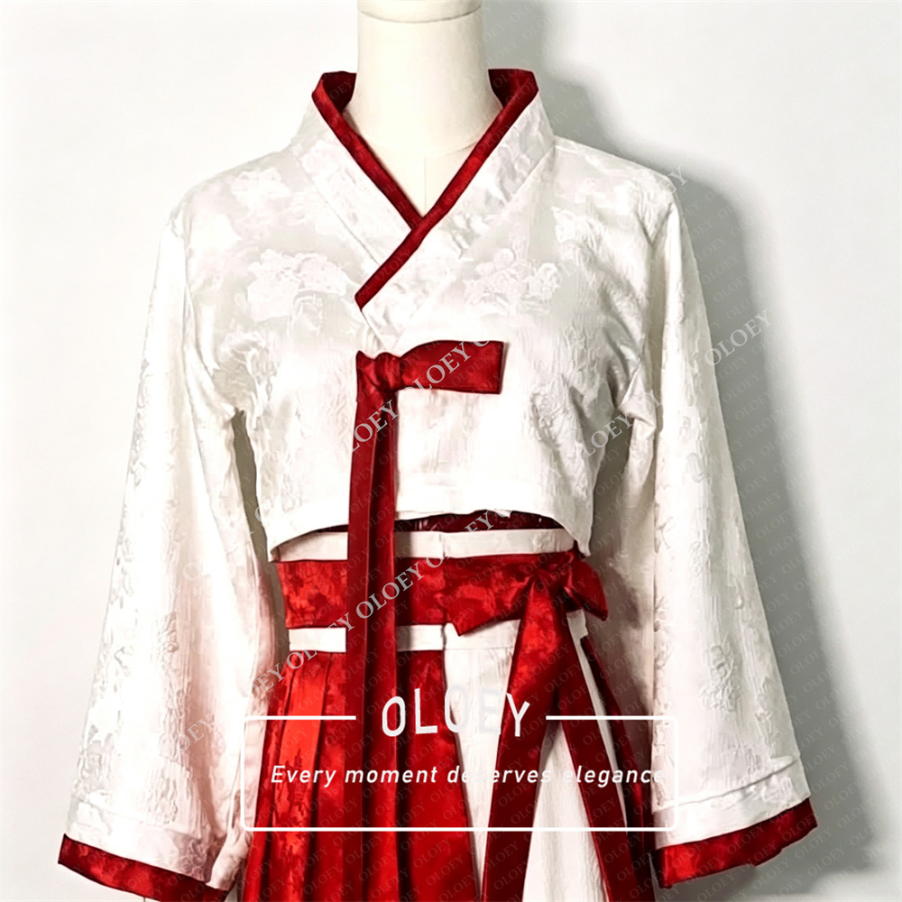 OLOEY Modern Red Ivory Short C - Hanbok Modern Set recension och pris
