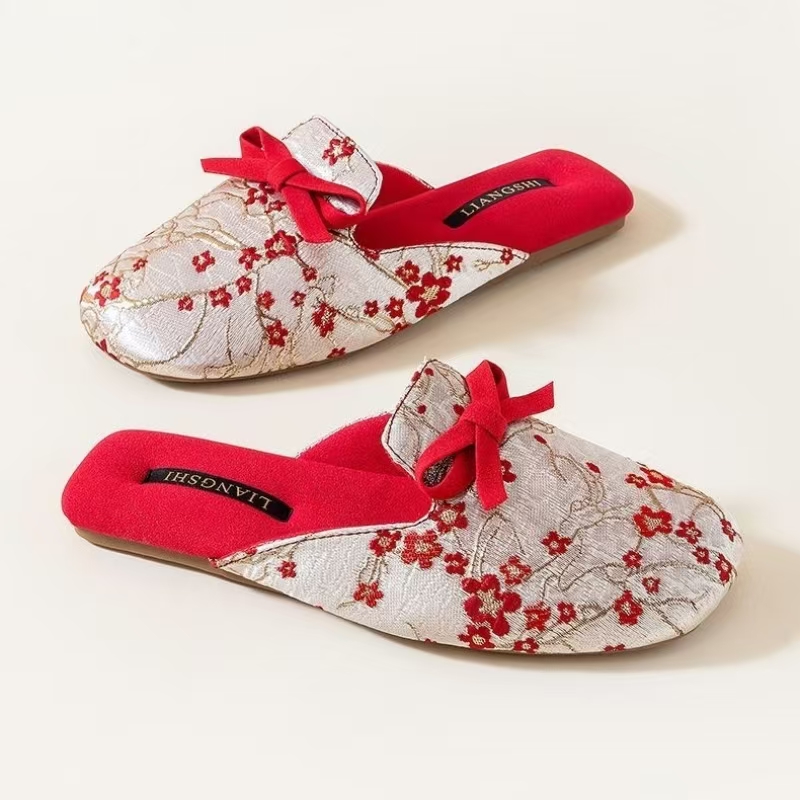 Women's Silk Print Baotou Home - Ethnic Style recension och pris