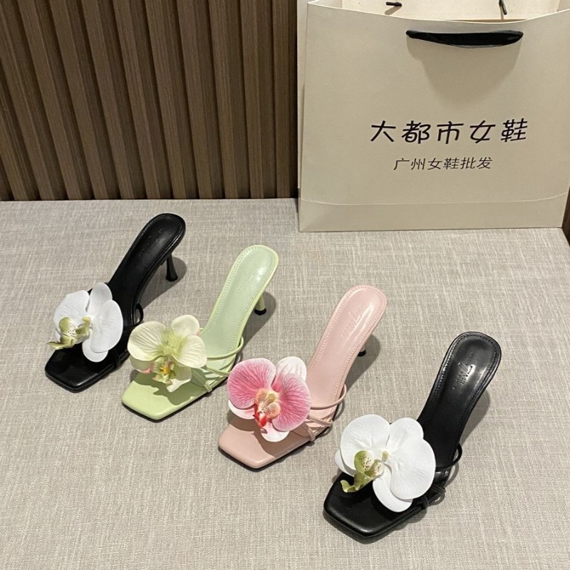 Flower Decoration Women Slippe - Ethnic Style recension och pris