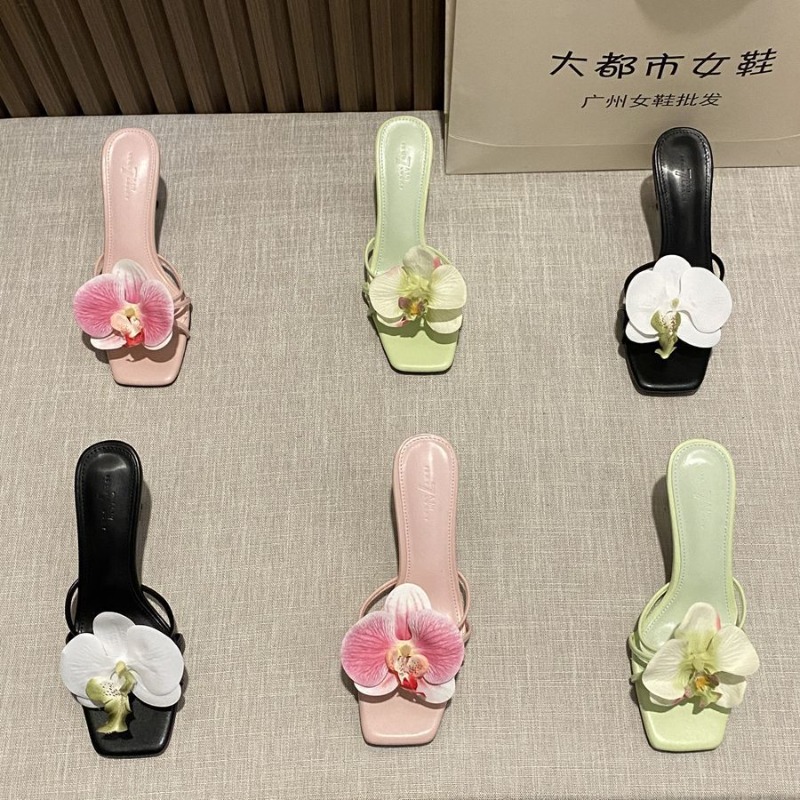 Flower Decoration Women Slippe - Ethnic Style recension och pris