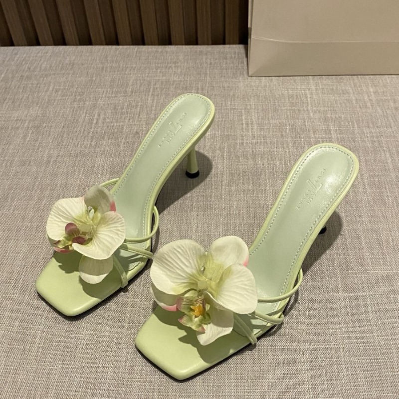 Flower Decoration Women Slippe - Ethnic Style recension och pris