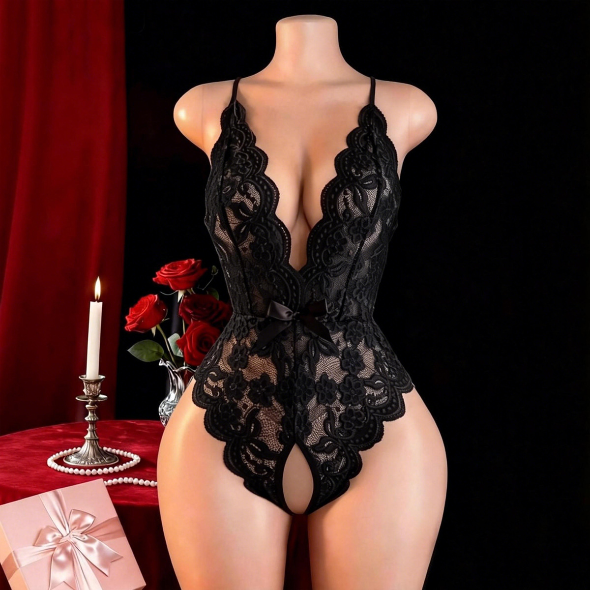 Hot Crotchless Sexy Lingerie F - Ethnic Outfit recension och pris