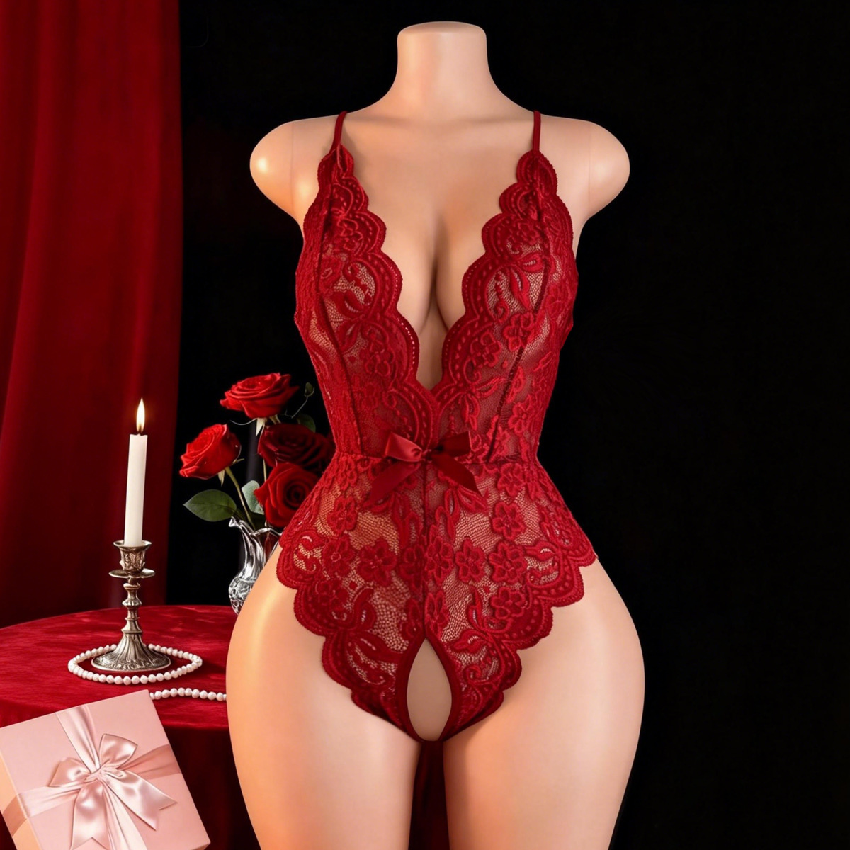Hot Crotchless Sexy Lingerie F - Ethnic Outfit recension och pris
