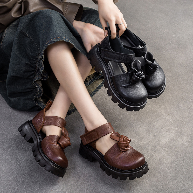 5cm Ethnic Knot Platform Wedge - Ethnic Fashion For Women recension och pris