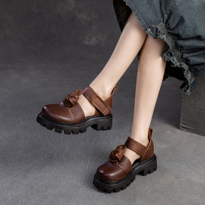 5cm Ethnic Knot Platform Wedge - Ethnic Fashion For Women recension och pris