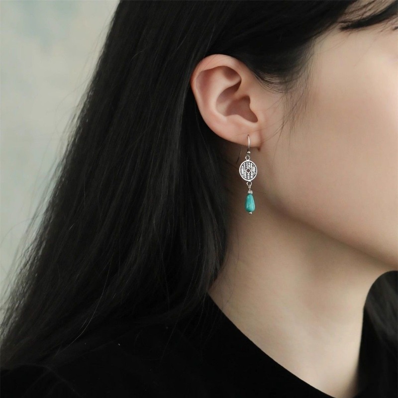 925 Sterling Silver Earrings A - Ethnic Modern Fashion recension och pris