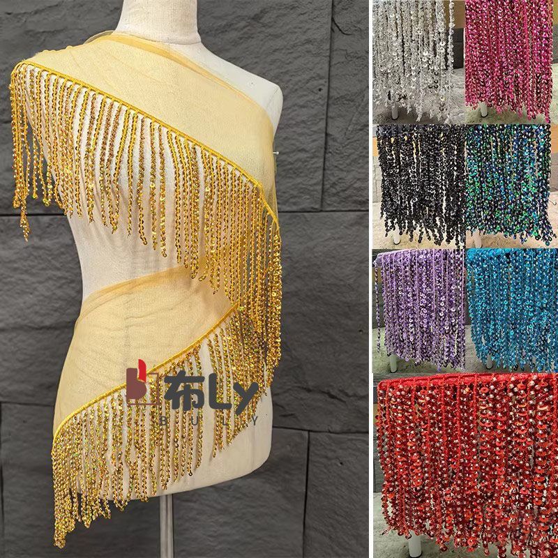 15cm Beaded Sequin Tassel Frin - Ethnic Fashion Designers recension och pris