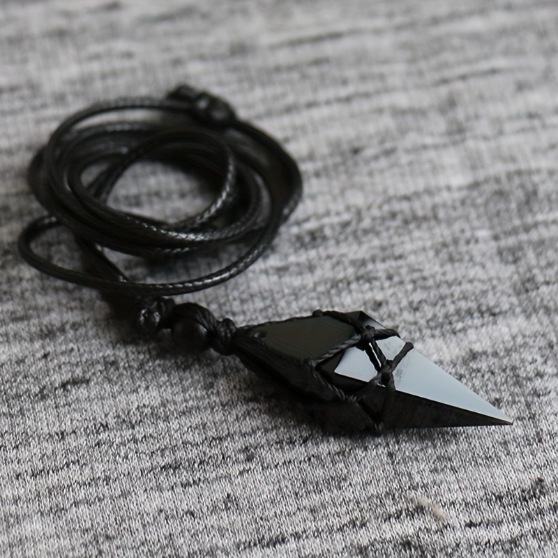 Black Obsidian Arrowhead Cryst - Ethnic Fashion Wear For Women recension och pris