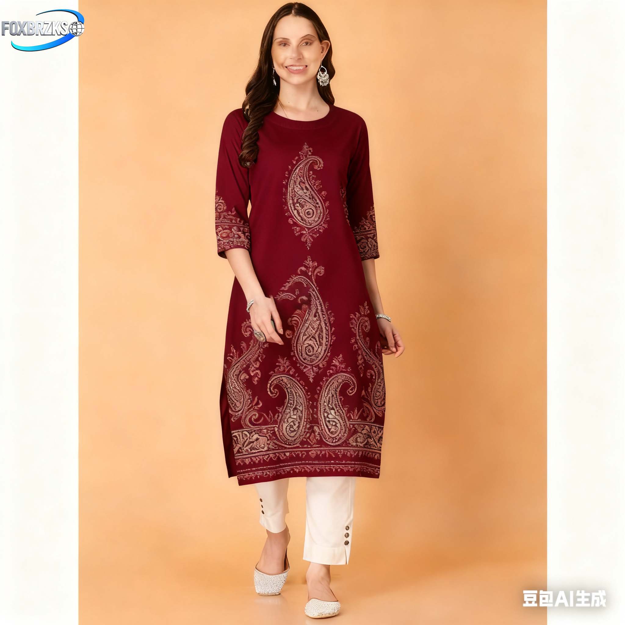 National style Kurt Women's Fa - Ethnic Fashion Kurtis recension och pris