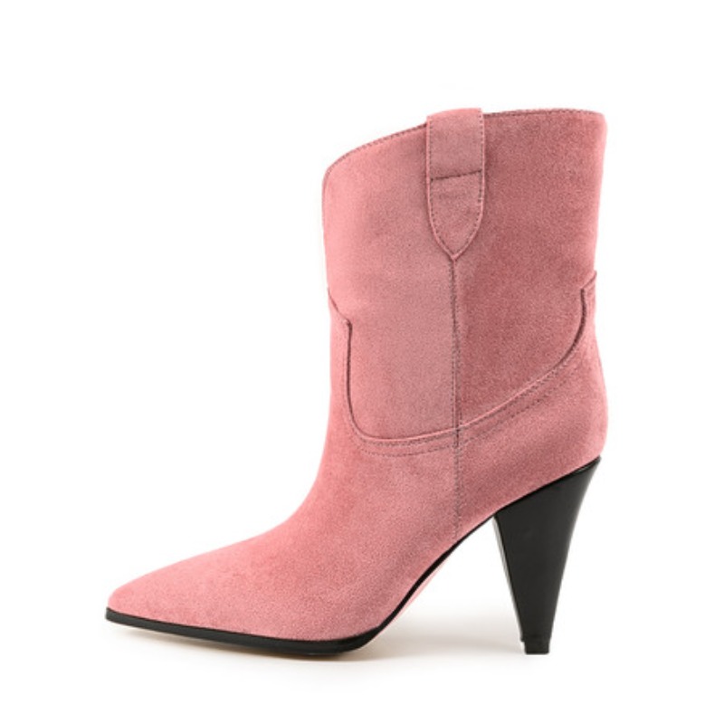 Bicolor Spike Heels Pull On Fa - Ethnic Fashion For Women recension och pris
